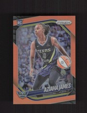 2025 Panini Prizm WNBA #83 Aziaha James Orange Prizms #/99
