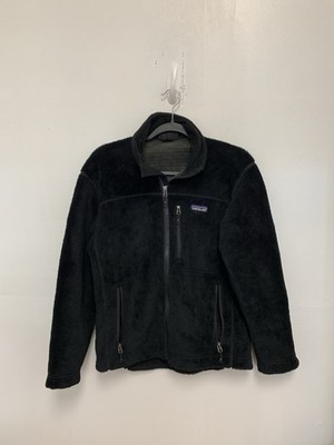 Patagonia R4 Fleece Jacket S Black Polartec Retro USA Full Zip Outdoor