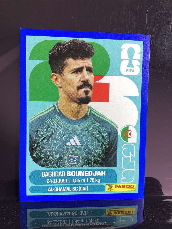 Panini World Cup 2026 Sticker  Baghdad Bounedjah Algeria Blue Border ALG 19