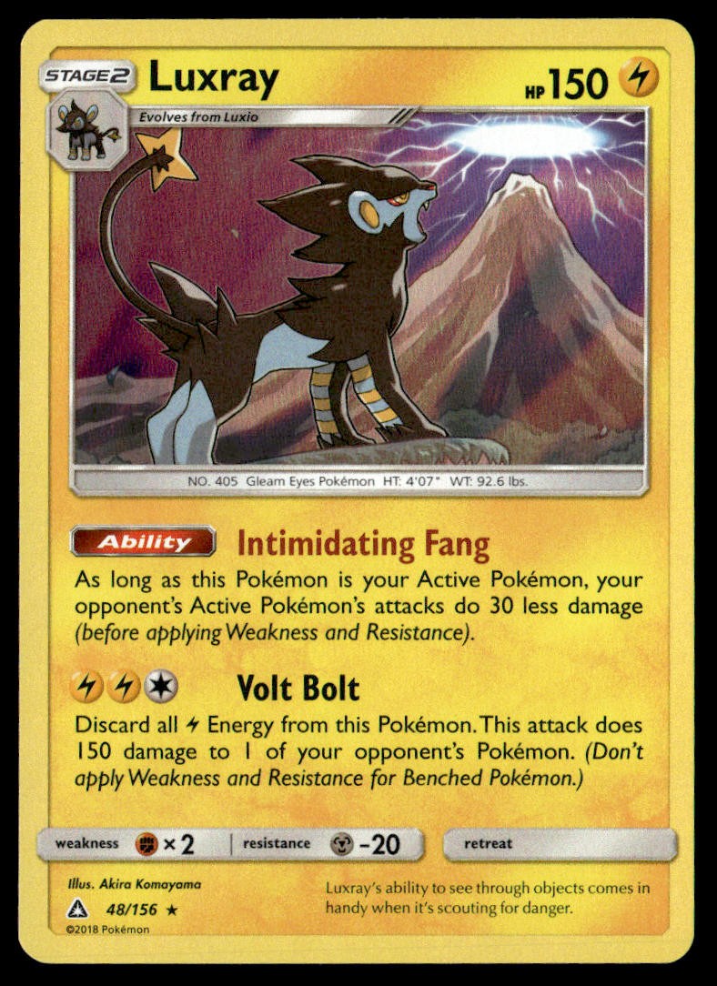 Luxray 48/156 SM - Ultra Prism Holo English Pokemon Card