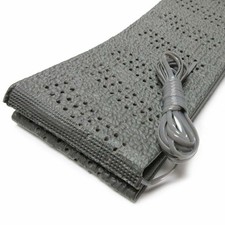 Universal Grey Lace-on Steering Wheel Cover Cushion Grip Universal Grey Lace-on Steering Wheel Cover Cushion Grip