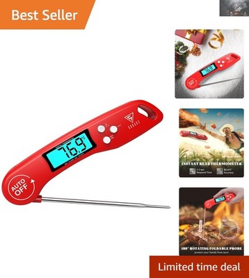 Versatile Instant Read Cooking Thermometer - Ideal for Grill, BBQ & Baking