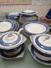 Beautiful Antique Burleigh Ware pottery in the "Marlborough" pattern