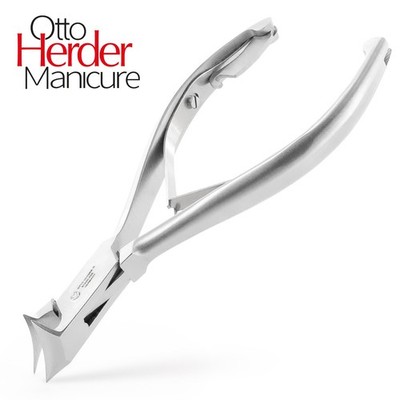 OTTO HERDER NAGELZANGE - Kopfschneider Fussnagelzange für starke Fußnägel 14cm