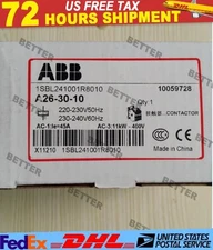 New A26-30-10  ABB AC contactors AC24V、110V、200V、220-230V US Free TAX