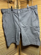 Mens Carhartt Rugged Flex Relaxed Fit Canvas Work gray shorts size W38