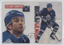 1995-96 Pinnacle Clear Shots Doug Gilmour #6 HOF b8c