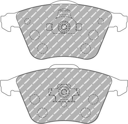 FERODO RACING BRAKE PAD SET DISC BRAKE FRONT AUDI SEAT SKODA VAUXHALL VW A3 AST