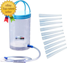 Reusable Enema Kit Complete Home Colonic Irrigation Kit 1200Ml Coffee Enema