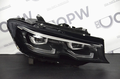 Perfect 2019-2022 BMW 3-Series G20 Adaptive LED Headlight Shadowline Right OEM