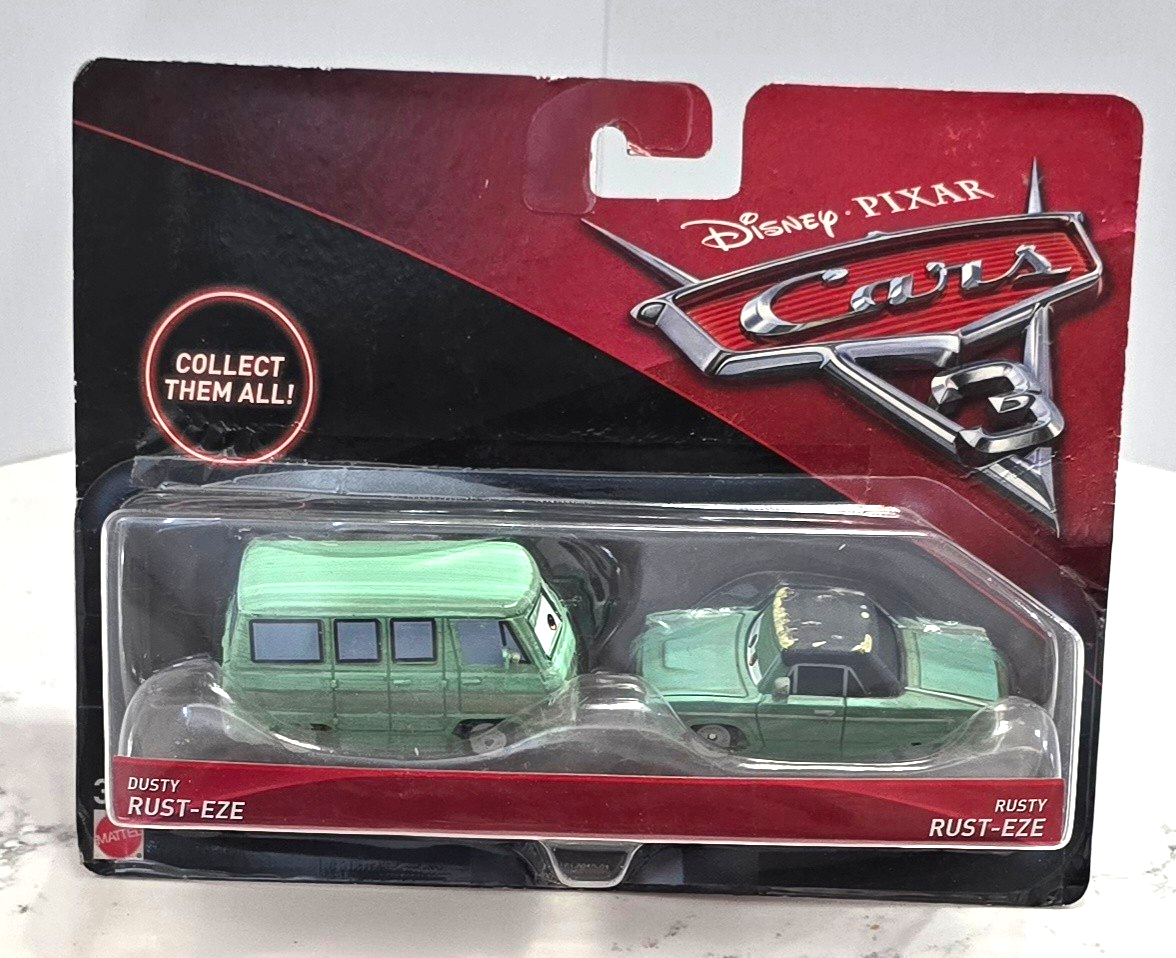 DISNEY PIXAR CARS 3 - DUSTY RUST-EZE & RUSTY RUST-EZE 2 PACK 1/64 | eBay