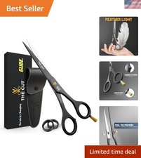 Luxury 6.5 High Carbon Steel Hair Cutting Scissors - Perfect for Home Salon