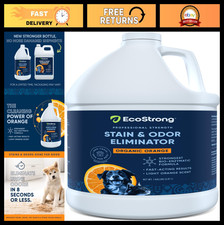 Pet Odor Eliminator Enzyme Stain Cleaner Orange Deodorizer for Carpets, Furn