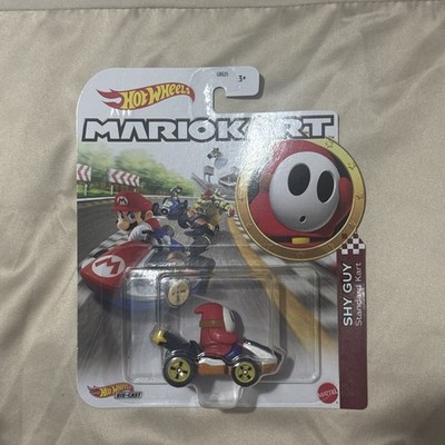 Hot Wheels Mario Kart - Shy Guy Standard Kart - Brandneu 2023
