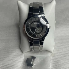 Armitron All Stainless Steel Thin Designer Dress Watch Water Resistant 165 FT