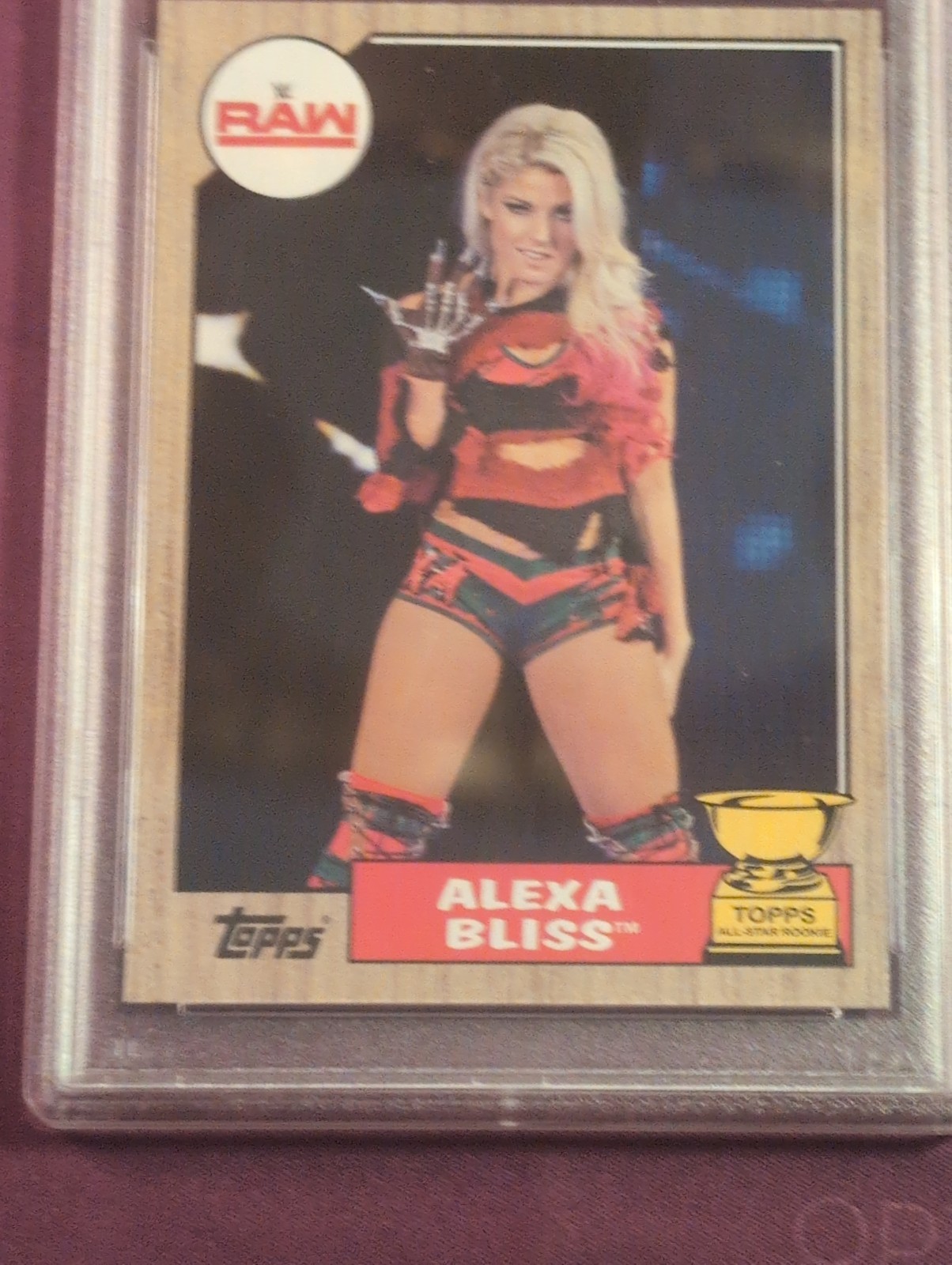 PSA 9 2017 Topps Heritage WWE Alexa Bliss #40 view 3