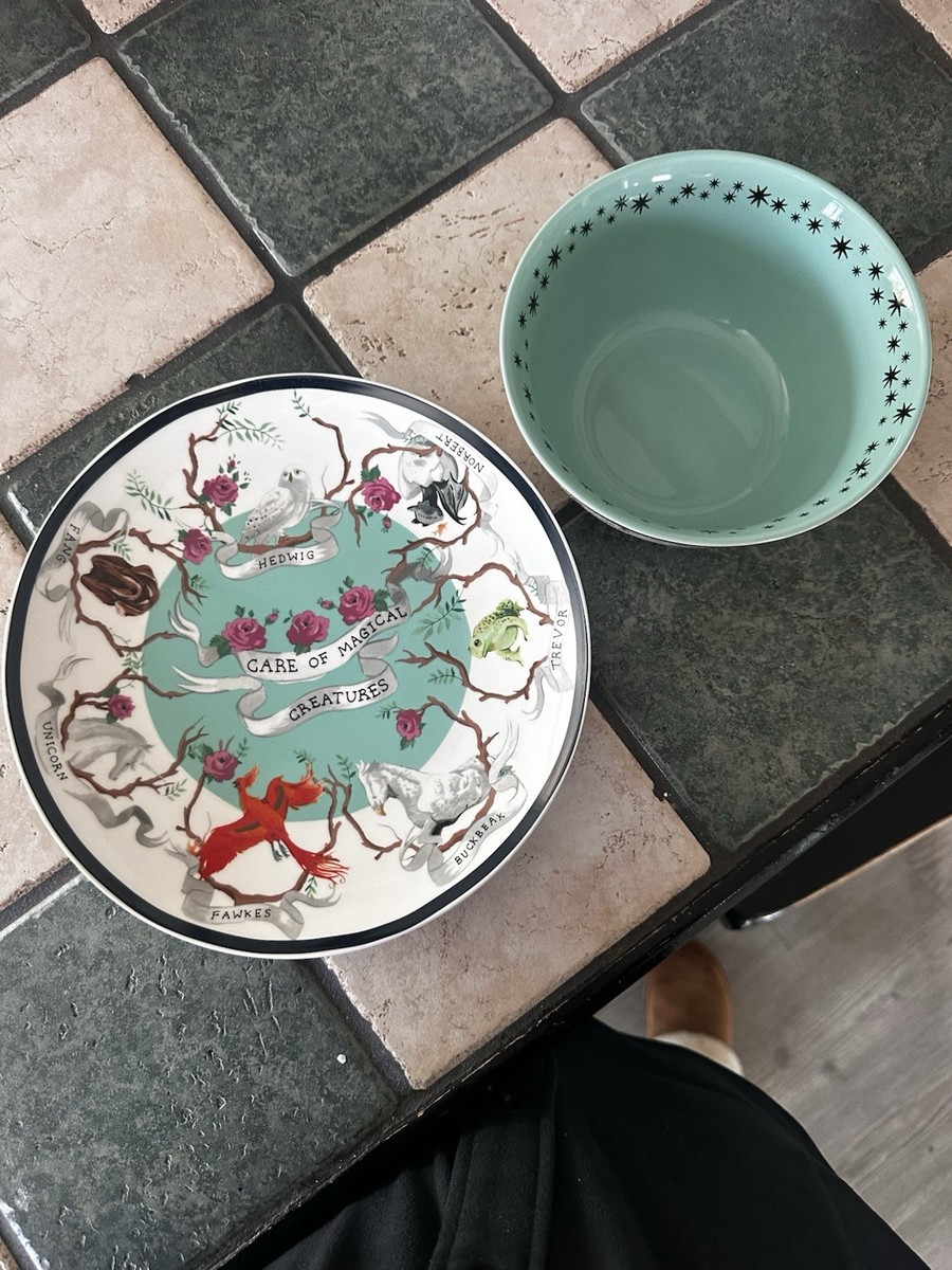Cath Kidston Harry Potter Plate & Bowl. Magical Creatures