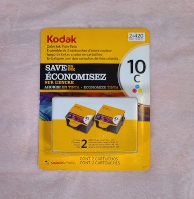 Kodak 10C Color Printer Ink Cartridges Twin Pack Open Box 1 Pack