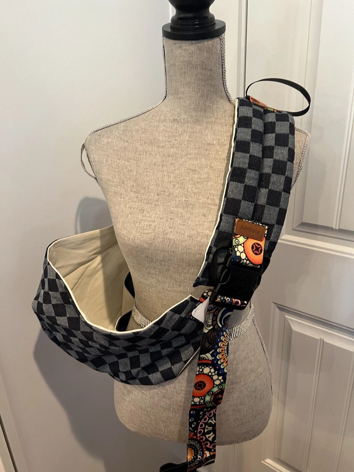 Bambora Checkered Baby Sling Carrier Multicolor NWOT
Opens in a new window or tab