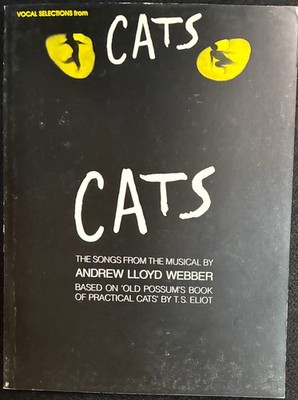 Cats Piano Vocal Selections Sheet Music Andrew Lloyd Webber 50% Off