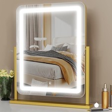 Lighted Makeup Mirror, Hollywood Vanity Mirror with Lights, Three Color Light...
