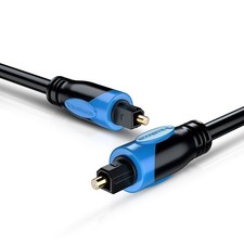 Digital Optical Audio Toslink Cable (35FT, Fiber Optic Cord, in-Wall CL3 , 24...