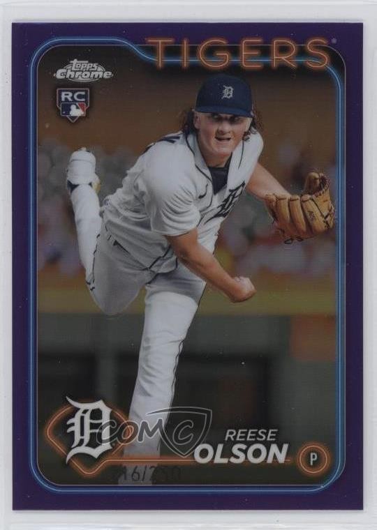 2024 Topps Chrome Purple Refractor 216/250 Reese Olson #40 5b1