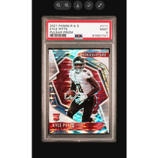 Panini 2021 Rookies & Stars Kyle Pitts Rookie Pulsar Prizm #111 PSA 9