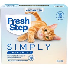 Fresh Step Advanced Simply Unscented Multi Cat Clumping Cat Litter, Low Dust, Od