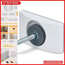 Baby Gate Wall Protector White Rubber Pad for Pressure Mounted Gates Doorway