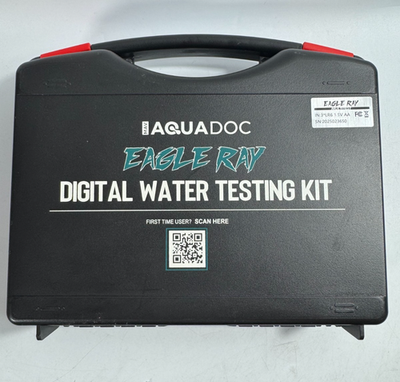 #ad AquaDoc Eagle Ray Digital Pool Spa Water Testing Kit Chlorine PH Bromine Hardnes $139.99
