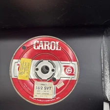 Carol Cable Company Empty Spool Pawtucket RI Union Made USA Collectible 100 MIL