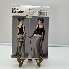 B5969 Butterick Corset and Skirt Halloween Costume Pattern Size 6-14 Uncut