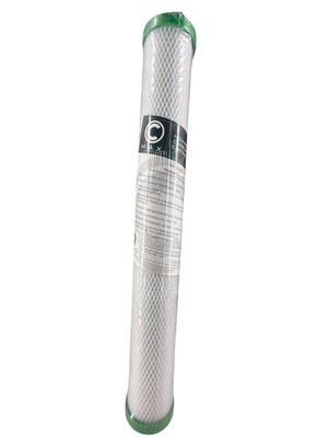 20 Inch Water Filter - Carbon Block, High Chlorine Reduction 0.5 Micron HR 2GPM