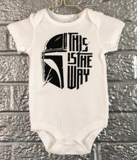 Mandalorian baby vest, this is the way, cute baby vest, Mando baby