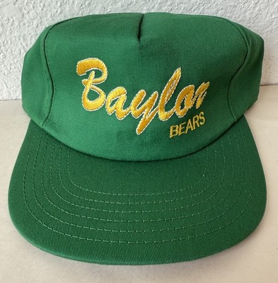 Vintage Baylor University Bears Script Snapback College Hat Excellent