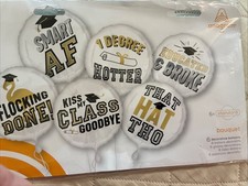 Anagram Grad Graduation Balloons Set College High School Decor Helium Air