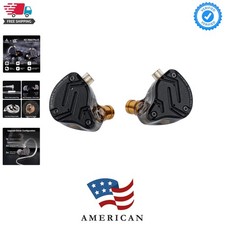 KZ ZS10 PRO X Upgraded 1DD 4BA Hybrid Driver HiFi in Ear Earphones IEM with A...