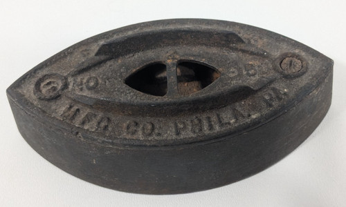 Antique Philadelphia Iron Co PA USA Sad Iron Vintage Collectible