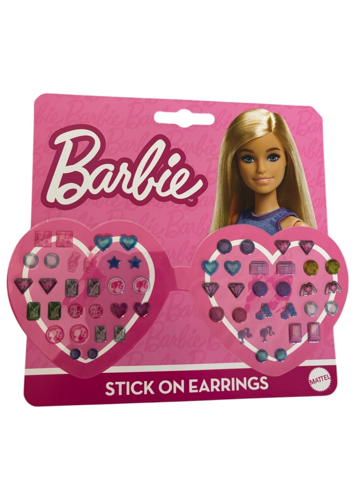 Barbie Stick On Earrings Fashion Non-piercing Decorative Earrings 28 pairs