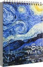 A4 Sketch Book, 8.27 x 11.4 inch Art Sketchbook for Drawing Pads, starry sky