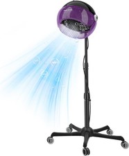 Professional Ionic Hooded Hair Dryer 1875W, Adjustable Standing 3 Heat Settings