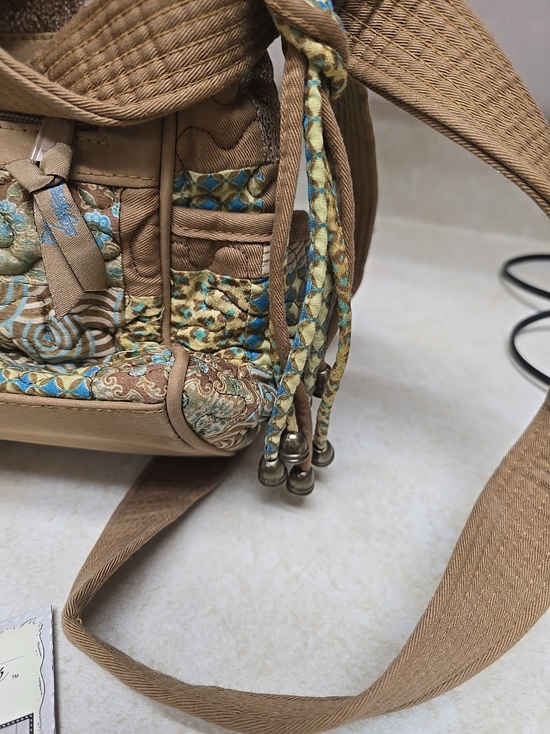 Vtg Donna Sharp Mixed Pattern Patchwork Quilted B… - image 8