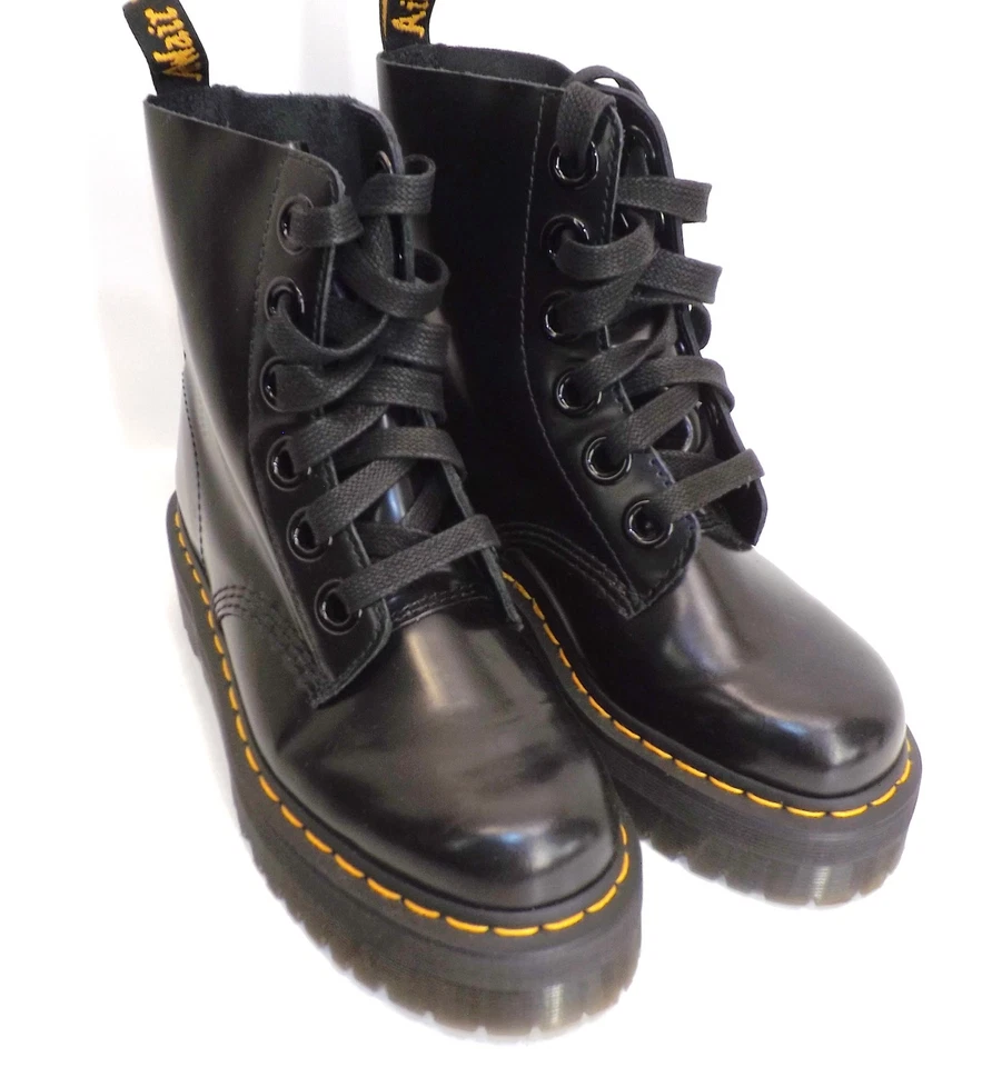 Dr. Martens Smooth Leather MOLLY platform Boots - Ladies Size 8 - Image 2 of 4