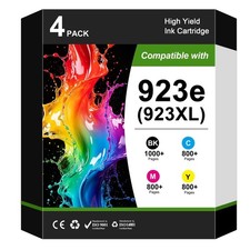 923XL 923e Compatible Ink Cartridges 4 Pack for HP OfficeJet Pro 8125e 8135e