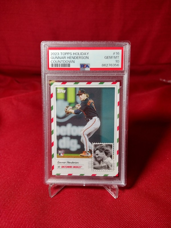 2023 Topps Holiday GUNNAR HENDERSON ROOKIE Countdown #16 PSA 10