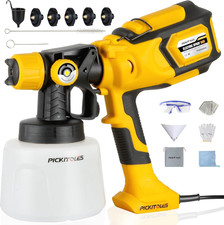 1000W HVLP Paint Sprayer High-Efficiency Electric Spray Gun with 6 Nozzles,Varia