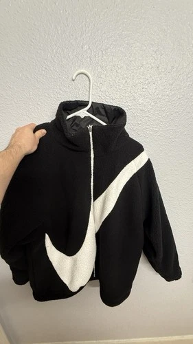 Nike Reversible Sherpa Fleece Jacket - black/white image 3