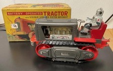 Vintage 1950’s Nomura Japan #1200 Piston Robot Tractor With Box, Works!