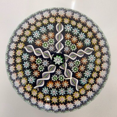 Briefbeschwerer Paperweight Farfalla Perthshire P Cane Millefiori Selten Sammler